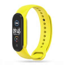 Tech-Protect Iconband priekš Xiaomi Mi Smart Band 7 - Dzeltens - silikona siksniņa viedpulksteņiem