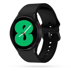 Tech-Protect Iconband Silicone Strap priekš Samsung Galaxy Watch 4 / 5 / 5 Pro / 6 / Classic / 7 / FE (40 / 42 / 43 / 44 / 45 / 46 / 47 mm) - Melns - silikona siksniņas (jostas) priekš pulksteņiem