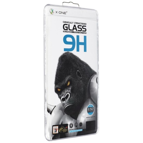 X-One 2.5D Full Glue Extra Strong Crystal Clear Tempered Glass Screen Protector priekš Apple iPhone 12 Pro Max - Melns - Ekrāna Aizsargstikls / Bruņota Stikla Aizsargplēve