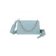 iDeal of Sweden SS21 Lia Baguette Medium Hand Bag - Soft Blue Croco - sieviešu rokassoma / pleca soma