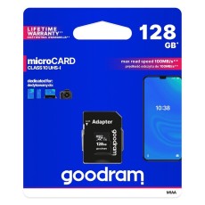 GoodRam 128GB Micro SDHC Card UHS-I class10 ar SD Adapteri Atmiņas karte