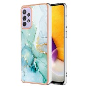 IMD Electroplating Marble Pattern TPU Phone