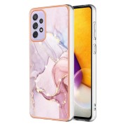 IMD Electroplating Marble Pattern TPU Phone
