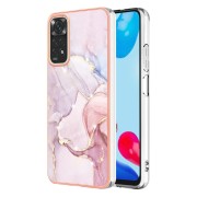 IMD Electroplating Marble Pattern TPU Phone