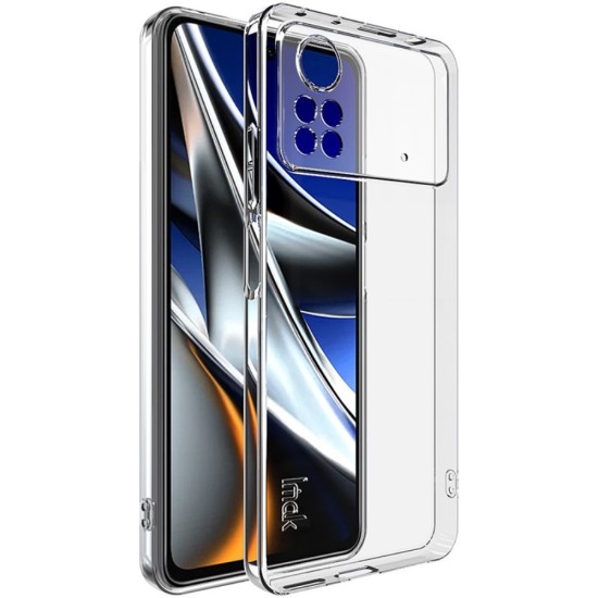 IMAK UX-5 Series Soft TPU Mobile Phone Case priekš Xiaomi Poco X4 Pro 5G - Caurspīdīgs - silikona aizmugures apvalks / bampers-vāciņš