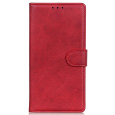 Stand Magnetic Closure PU Leather Book Cover Huawei Nova 9 / Honor 50 - Sarkans - sāniski atverams mākslīgas ādas maciņš ar stendu