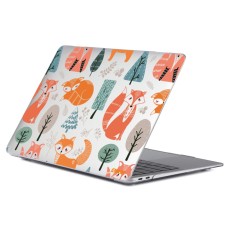 Enkay Hat Prince Hard PC Protective Case priekš Apple MacBook Air 13-inch (2018 / 2019) A1932; (2020) A2179; M1 (2020) A2337 - Caurspīdīgs / Lapsa - plastikas no abām pusēm apvalks / maciņš