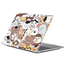 Enkay Hat Prince Hard PC Protective Case priekš Apple MacBook Air 13-inch (2018 / 2019) A1932; (2020) A2179; M1 (2020) A2337 - Zoo - plastikas no abām pusēm apvalks / maciņš
