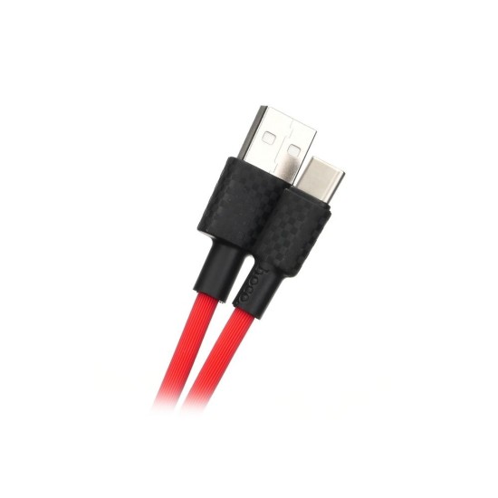Hoco 1M X29 Superior Style USB to Type-C 2A cable - Sarkans - USB-C lādēšanas un datu kabelis / vads
