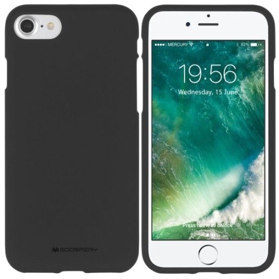 Mercury Soft Jelly Case priekš Apple iPhone 13 Pro - Melns - matēts silikona aizmugures apvalks / bampers-vāciņš