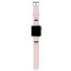 Karl Lagerfeld Silicone Karl & Choupette Heads Series Watch Band KLAWLSLCKP для Apple Watch 42 / 44 / 45 mm / Ultra 49 mm - Розовый - силиконовый ремешок для умных часов