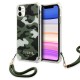 Guess Camo series Back Case GUHCN61KSARKA priekš Apple iPhone 11 - Haki - triecienizturīgs silikona aizmugures apvalks ar auklu / bampers-vāciņš