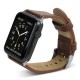 X-Doria Lux Genuine Leather Watch Band priekš Apple Watch 42 / 44 / 45 mm / Ultra 49 mm - Brūns - dabīgās ādas siksniņa priekš pulksteņiem ar saspraudi