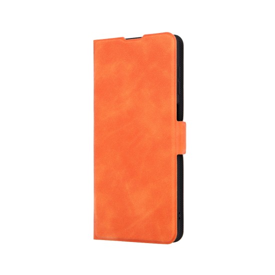 Smart Mono Book Case priekš Xiaomi Poco X3 NFC / X3 Pro - Oranžs - sāniski atverams maciņš ar stendu / grāmatveida maks