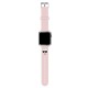 Karl Lagerfeld Silicone Choupette Heads Series Watch Band KLAWLSLCP для Apple Watch 42 / 44 / 45 mm / Ultra 49 mm - Розовый - силиконовый ремешок для умных часов