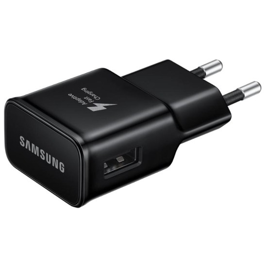 Samsung EP-TA20EBE USB travel charger 2A / PD 15W USB Tīkla lādētājs - Melns - Oriģināls - USB tīkla lādētājs