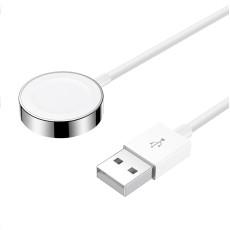 Joyroom S-IW001S Ben series Magnetic Qi Wireless Charger priekš Apple Watch - Balts - Universāls induktīvs bezvadu USB lādētājs paliktnis