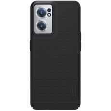 Nillkin Super Frosted Shield Matte PC Mobile Cover priekš OnePlus Nord CE 2 5G - Melns - plastikas aizmugures apvalks / bampers-vāciņš