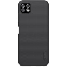 Nillkin Super Frosted Shield Matte PC Mobile Cover priekš Samsung Galaxy A22 5G A226 - Melns - plastikas aizmugures apvalks / bampers-vāciņš