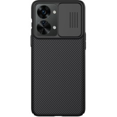 Nillkin CamShield Slide Camera Back Hard Case Cover priekš OnePlus Nord 2T 5G - Melns - plastikas aizmugures apvalks / bampers ar kameras aizsargmehānismu