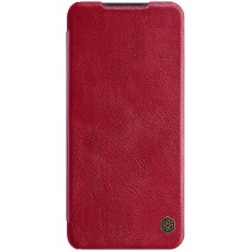 NILLKIN Qin Series Card Holder Leather Flip Case priekš Samsung Galaxy A13 5G A136 / A04s A047F - Sarkans - sāniski atverams maciņš