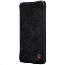 NILLKIN Qin Series Card Holder Leather Flip Case priekš Xiaomi Redmi 10 - Melns - sāniski atverams maciņš
