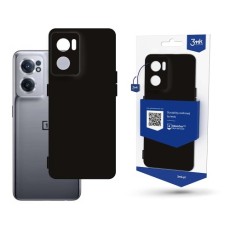 3MK Matt Case priekš OnePlus Nord CE 2 5G - Melns - matēts silikona aizmugures apvalks / bampers-maciņš