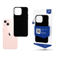 3MK Matt Case priekš Apple iPhone 14 - Melns - matēts silikona aizmugures apvalks / bampers-vāciņš