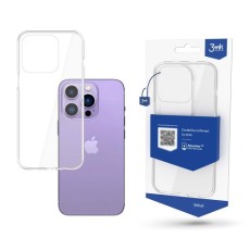3MK Clear Case priekš Apple iPhone 14 Pro - Caurspīdīgs - silikona aizmugures apvalks / bampers-vāciņš