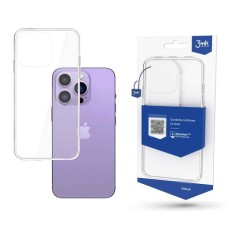3MK Armor Case priekš Apple iPhone 14 Pro Max - Caurspīdīgs - triecienizturīgs silikona aizmugures apvalks / bampers-vāciņš