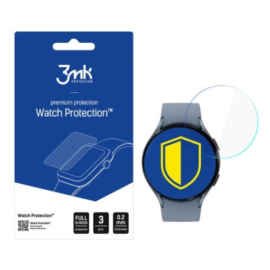 3MK Watch Protection FlexibleGlass (3 gab.) Hybrid Tempered Glass / Film priekš Samsung Galaxy Watch 5 44mm - hibrīds ekrāna aizsargstikls / aizsargplēve