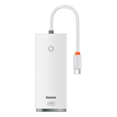 Baseus WKQX030302 Hub USB Type-C to 4xUSB 3.0 Conventer Adapter - Balts - USB adapteris telefoniem vai planšetdatoriem ar Type-C ieeju / konektoru