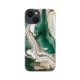 iDeal of Sweden Fashion AW18 Back Case priekš Apple iPhone 14 Plus - Golden Jade Marble - plastikāta aizmugures apvalks ar iebūvētu metālisku plāksni / bampers-vāciņš
