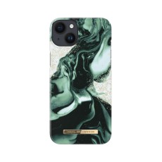 iDeal of Sweden Fashion AW21 Back Case priekš Apple iPhone 14 Plus - Golden Olive Marble - plastikāta aizmugures apvalks ar iebūvētu metālisku plāksni / bampers-vāciņš