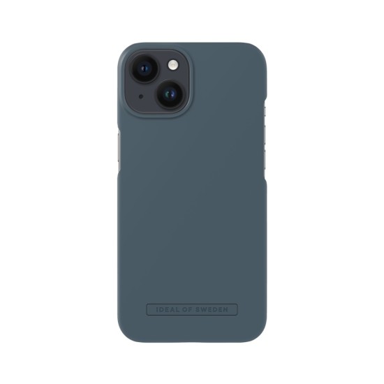 iDeal of Sweden Seamless SS22 Back Case priekš Apple iPhone 14 - Midnight Blue - ciets silikona aizmugures apvalks ar iebūvētu metālisku plāksni / bampers-vāciņš