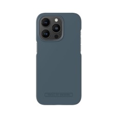 iDeal of Sweden Seamless SS22 Back Case priekš Apple iPhone 14 Pro - Midnight Blue - ciets silikona aizmugures apvalks ar iebūvētu metālisku plāksni / bampers-vāciņš