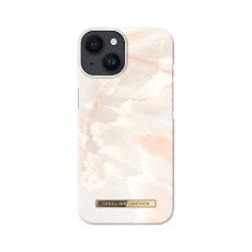 iDeal of Sweden Fashion SS21 Back Case priekš Apple iPhone 14 - Rose Pearl Marble - plastikāta aizmugures apvalks ar iebūvētu metālisku plāksni / bampers-vāciņš