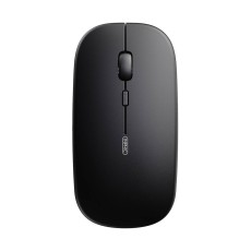 Inphic PM1BS Wireless Optical Mouse 2.4G / Bluetooth (4.0/5.0) / 1600 DPI with Li-ion battery 500mAh - Melna - Bezvadu datorpele ar iebūvētu akumulātoru