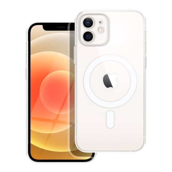 Clear MagSafe Back Case with Camera Protection priekš Apple iPhone 12 Pro - Caurspīdīgs - silikona-plastikāta aizmugures apvalks / bampers-vāciņš