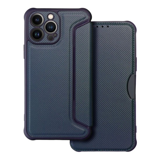 Razor Book Case priekš Samsung Galaxy S22 Ultra 5G S908 - Zils - sāniski atverams maciņš / grāmatveida maks