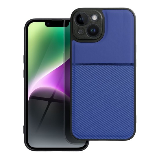 Forcell Noble Back Case для Samsung Galaxy A22 5G A226 - Синий - накладка из искусственный кожи с встроенной металической пластиной / бампер-крышка