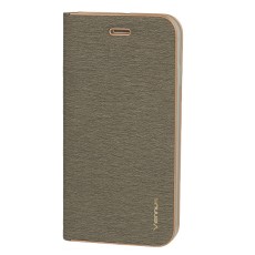 Vennus Luna Book Gold Case priekš Samsung Galaxy A22 5G A226 - Pelēks - sāniski atverams maciņš ar magnētu un stendu / grāmatveida maks