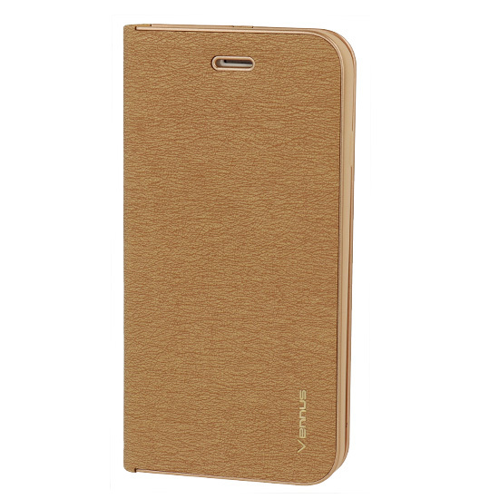 Vennus Luna Book Gold Case priekš Samsung Galaxy A23 5G A236 - Zelts - sāniski atverams maciņš ar magnētu un stendu / grāmatveida maks