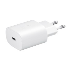 Samsung EP-TA800EWE Type-C Super Fast Charge PD 25W Tīkla lādētājs (bez iepakojuma) - Balts - Oriģināls - USB-C tīkla lādētājs