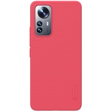 Nillkin Super Frosted Shield Matte PC Mobile Cover priekš Xiaomi 12 Lite - Sarkans - plastikas aizmugures apvalks / bampers-vāciņš