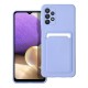 Forcell Card Back Case priekš Samsung Galaxy A53 5G A536 - Violets - silikona aizmugures apvalks ar kabatiņu / bampers-vāciņš