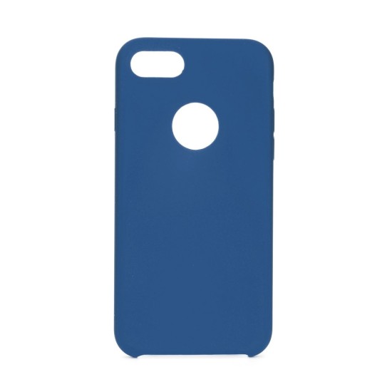 Forcell Silicone Case (Microfiber Soft Touch) priekš Apple iPhone 7 / 8 / SE2 (2020) / SE3 (2022) - Tumši Zils - matēts silikona aizmugures apvalks / bampers-vāciņš