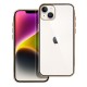 Lux Back Case priekš Apple iPhone 14 Plus - Caurspīdīgs / Melns - silikona aizmugures apvalks / bampers-vāciņš