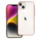 Lux Back Case priekš Apple iPhone 14 Plus - Caurspīdīgs / Rozā - silikona aizmugures apvalks / bampers-vāciņš