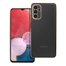 Lux Back Case priekš Samsung Galaxy A33 5G A336 - Caurspīdīgs / Melns - silikona aizmugures apvalks / bampers-vāciņš